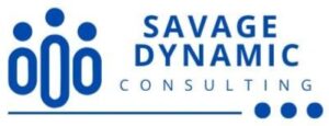 Savage Dynamic Consulting logo featured in blue with white background