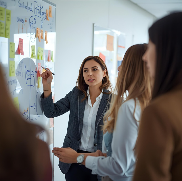 Executive team in motion—leadership strategy for growth and execution clarity