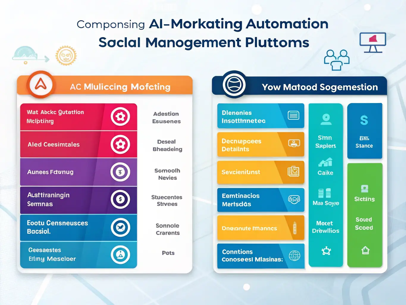 A side-by-side comparison chart showing our CRM service features versus a generic competitor, with our side highlighted for personalized support and measurable results.